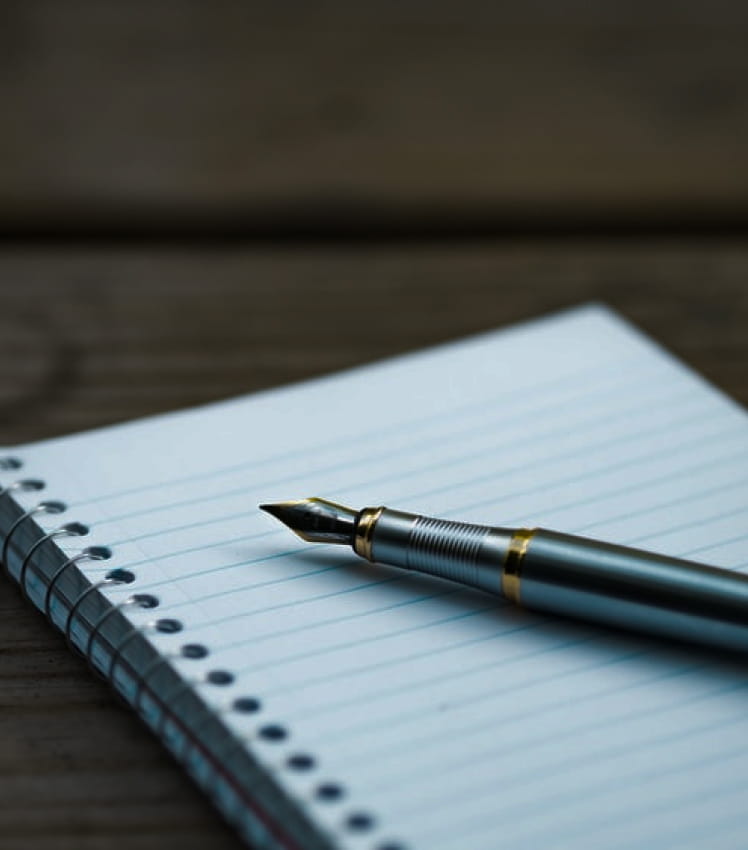 ノートと万年筆